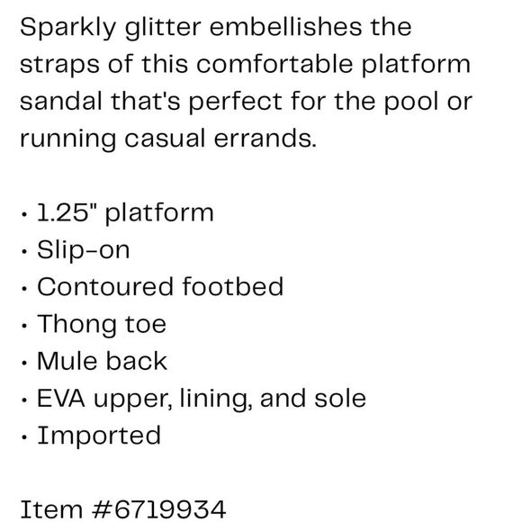 s-l400.jpg Crocs Sloane Glitter Platform Flip-Flop Sandal